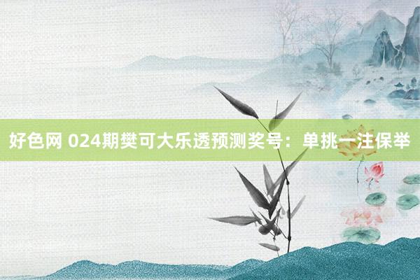 好色网 024期樊可大乐透预测奖号：单挑一注保举